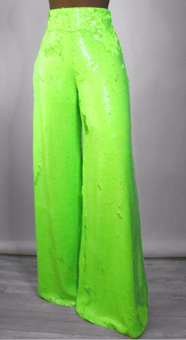 Wyatt High waist Palazzo Sequin Pants