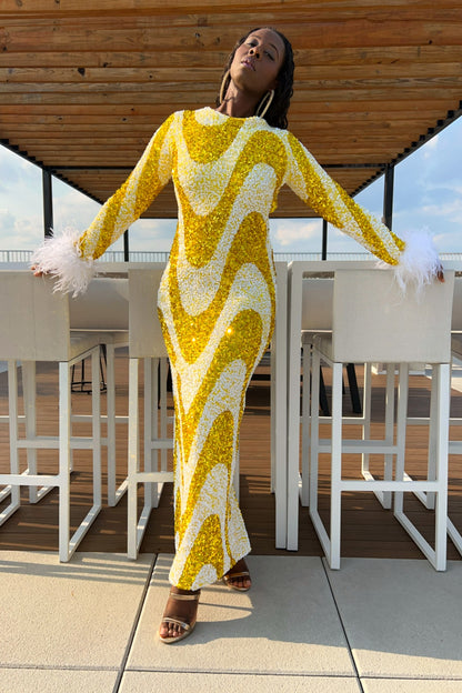 Sunni Sequin Maxi Dress