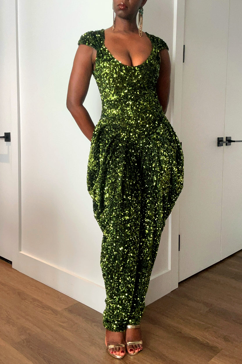Olivia Luxury sweetheart jumpsuit by designer Daniela Tabois NYC
