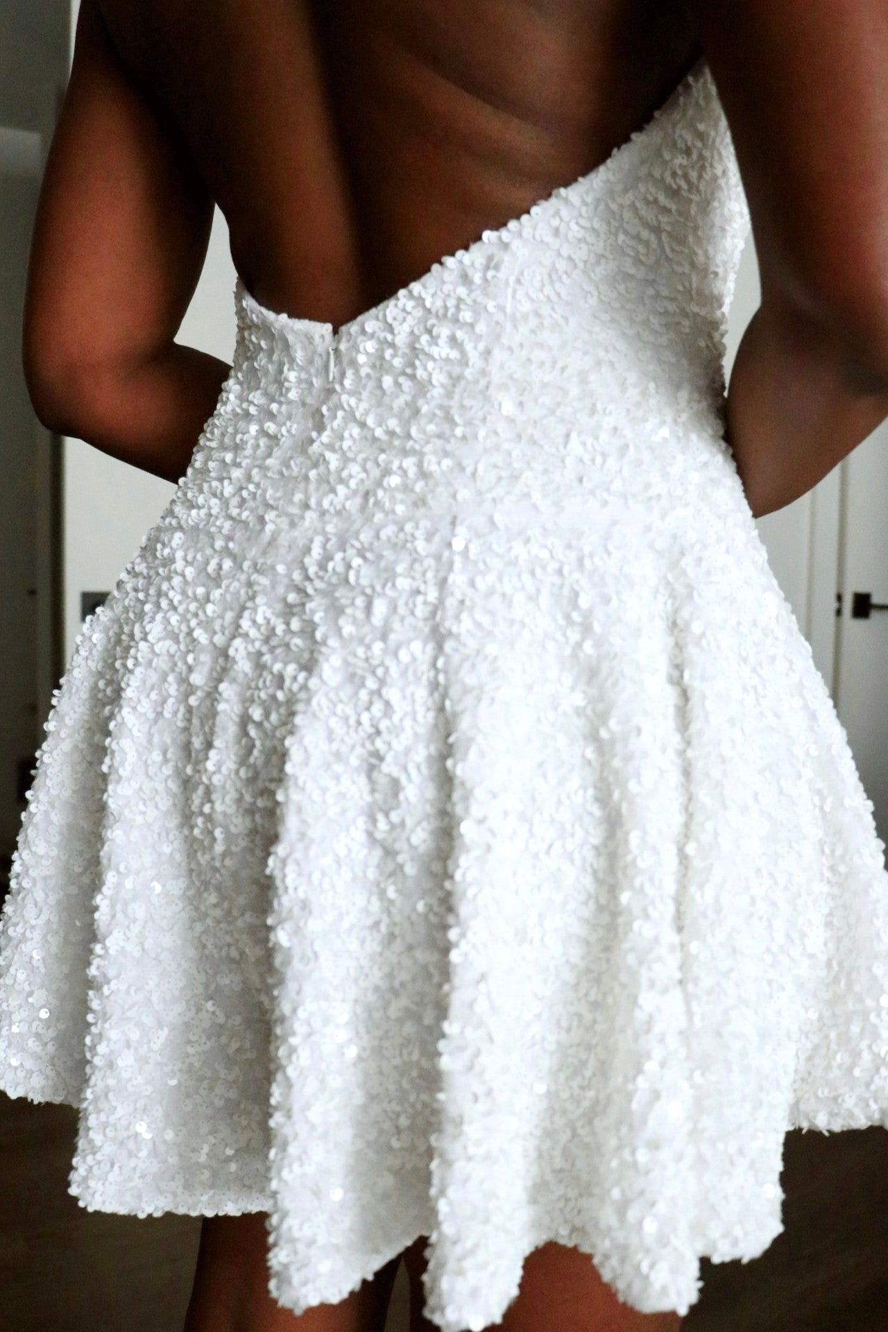 Selene Sequin Halter Romper