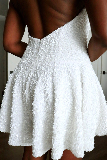 Selene Sequin Halter Romper