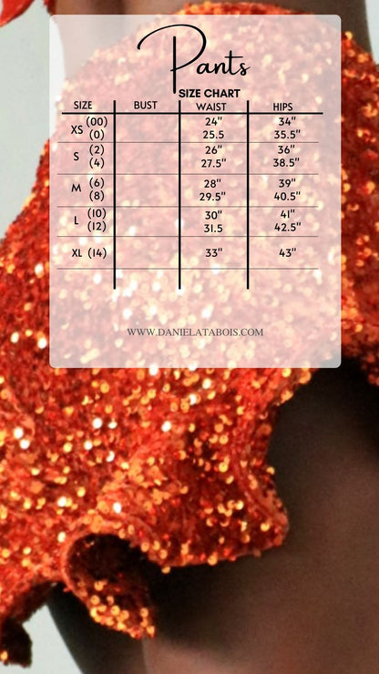 Pumpkin Spice Sequin Ruffle Shorts